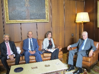 La secretaria de Estado de Justicia también fue recibida por el fiscal superior de Extremadura y la secretaria de Gobierno